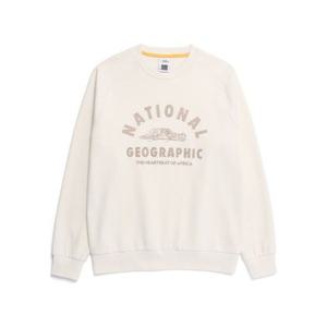 내셔널지오그래픽 NATIONALGEOGRAPHIC N261USW921 론트라 빅아치로고 그래픽 맨투맨 IVORY N261USW921012 328350