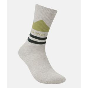 코오롱스포츠 KOLON SPORT 남녀공용 상록수 패턴 크루 삭스 QELAX25511KIW 369778