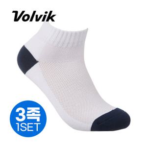 [26년신형]볼빅골프 컬러 블록 단목 양말 남성용-3족1SET
