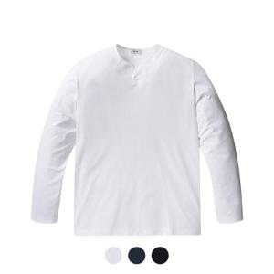 [폴햄][폴햄] 남성 변형 와플 슬릿넥 긴팔티_PHF2TS1510