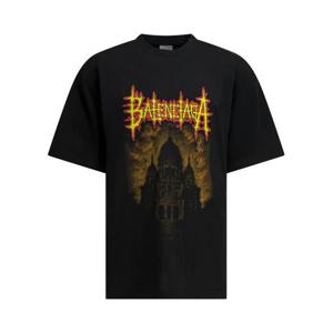 발렌시아가 반팔 티셔츠 764235TUVE41000 BLACK