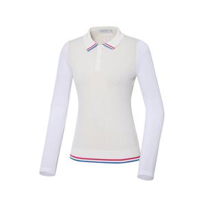 [와이드앵글]여성 CO W.ICE 티핑 포인트 폴로 스웨터 WWM23K16W2