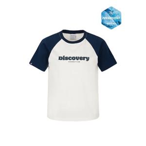 디스커버리 26S S 여름 [DWRS9I063WHS] 여성 프레시벤트 래글런 반팔티셔츠
