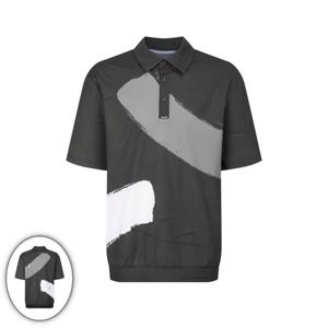 [헤지스골프] 남성 캡슐 모티브 자수 반팔 티셔츠 블랙 HUTS6B251BK