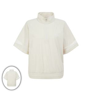 [헤지스골프] 여성 로고 프린트 반집업 점퍼 베이지 HWJU6B351I1