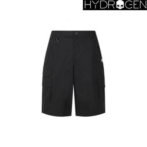 [하이드로겐] 세일 남여공용 25년 봄 카고 버뮤다팬츠 H31E2PS265 BK