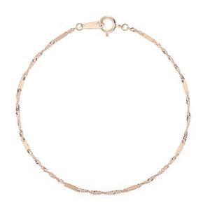 [로이드] 14K 트위스트 프레스 포인트 팔찌 LWB25033G