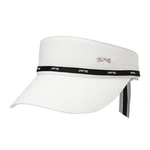 [핑]여성  리본 와이드 썬바이저 121F1CP0052_WH_YS