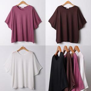 [강물처럼]위쉬몰 IL 무지가오리반팔티셔츠(G901H402) 빅사이즈