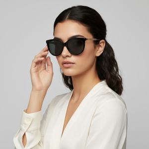 구찌  선글라스 GG0565SN 001 캣츠아이 뿔테 자외선차단