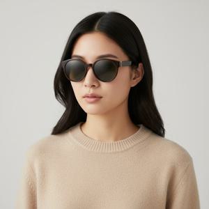 생로랑  선글라스 SL M31F 010 라운드 뿔테 자외선차단