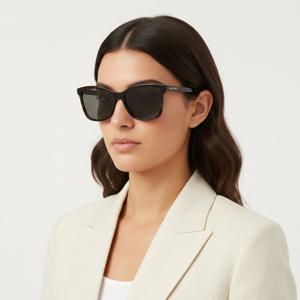 생로랑  선글라스 SL502 002 스퀘어 뿔테 자외선차단