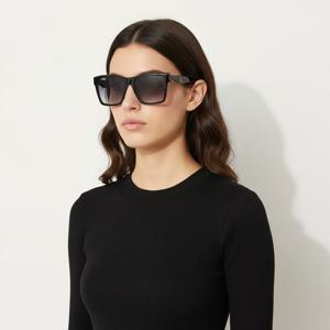 생로랑  선글라스 SL M104F 001 스퀘어 뿔테 자외선차단