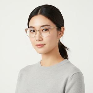 구찌  안경테 GG0285O 003 라운드 하금테   안경