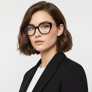 생로랑  안경테 SL M48A 003 캣츠아이 뿔테   안경