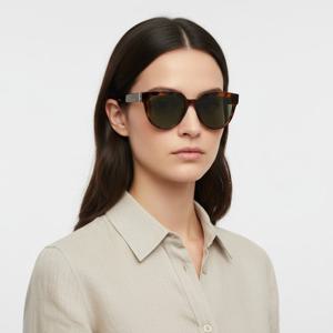 생로랑  선글라스 SL M28 005 라운드 뿔테 자외선차단