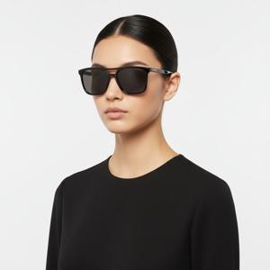 생로랑  선글라스 SL455 001 스퀘어 뿔테 자외선차단