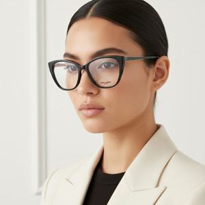 생로랑  안경테 SL M72 001 캣츠아이 뿔테  안경