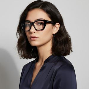 생로랑  안경테 SL291 001 캣츠아이 뿔테  안경