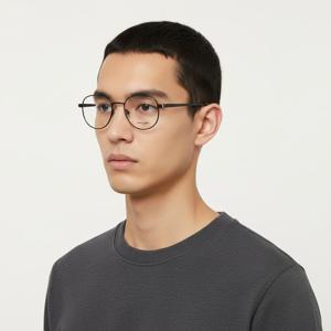 생로랑  안경테 SL555 OPT 001 라운드 메탈   안경