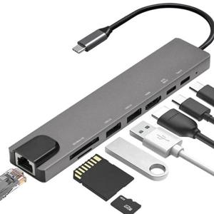 c타입허브 케이베스트 usb c타입 멀티 허브 8IN1 ch800