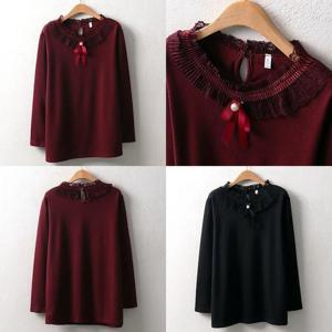 [강물처럼]위쉬몰 MN 로즈레이스블라우스(7852H401) 빅사이즈 (1