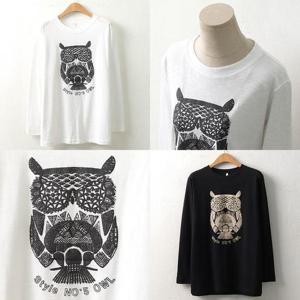 [강물처럼]위쉬몰 MN 에스닉부엉이긴팔티(6842H401) 빅사이즈 (1