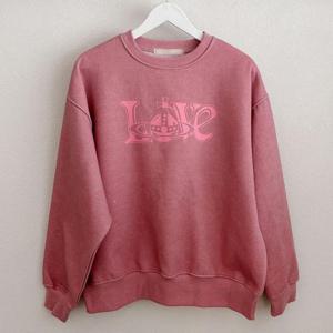 [강물처럼]아이우먼 러브빈티지워싱맨투맨 BNQ389M312 빅사이즈