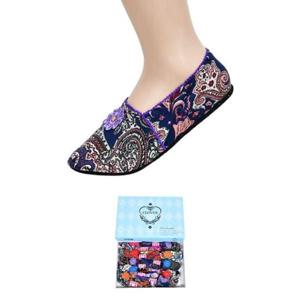 [패션] 페이즐리 패턴 미끄럼방지 여성 덧신0012fq