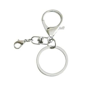 연결키링 열쇠고리 키링 실버 (8자 회전고리+미니 랍스터 포함)
