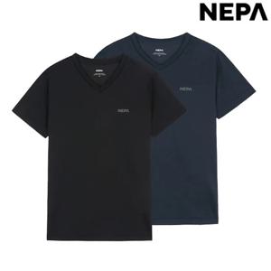 [네파 (행사)]공용 데일리팩 브이넥 반팔 티셔츠 (2PACK) 7LG5362