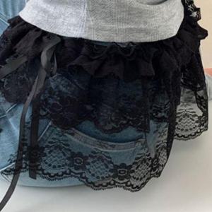 랩치마 레이스 시스루 레이어드 랩스커트 랩 치마 ST2052