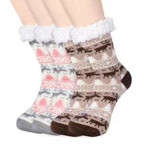 두꺼운양말 노르딕 겨울 양털 양말 두꺼운 수면양말 크리스마스