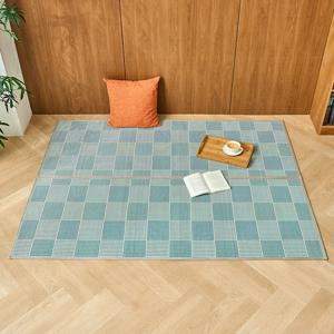 [모던하우스] 폭신한 대자리 블루 패턴 150x200