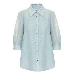 [미니멈]MARIO스트라이프 카라 블라우스 MZBGWB3920