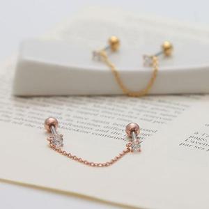 써지컬피어싱 패션 피어싱 큐빅 투핀 3종 택1 한쪽판매