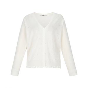 [숲]V넥 펀칭 긴팔 가디건 SC4GD32