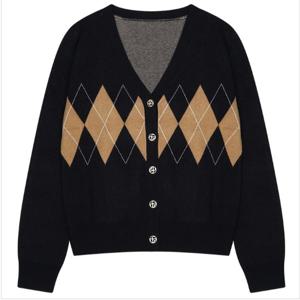 [씨]아가일 패턴 브이넥 가디건(SLCCX2927)