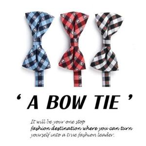 BITE13 DOG 체크패턴 보타이 Family SET 3COLOR 리즈코 보타이