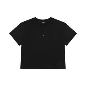 아페쎄 COHBW F26387 TZC NOIR/BLANC 마이크로 로고 박시 여성 반팔티