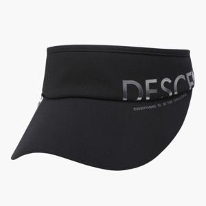 데상트골프썬캡 GQC DQ22WFSV42-BLKG 여성 와이드 선바이저 / BLACK