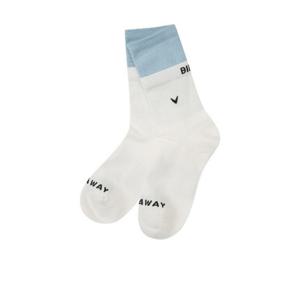 캘러웨이골프양말 VQA CWAS26X202_LB 사계절 여성 컬러블럭 중목 양말