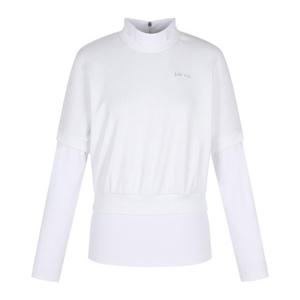 핑골프웨어 NQC 121D3TR251_WH 여성 레이어드 반목 긴팔 티셔츠