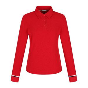 핑골프웨어 NQC 121D4TO351_RE 여성 자가드 카라 긴팔 티셔츠