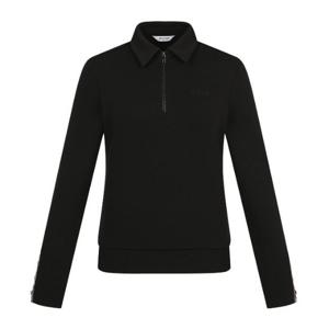 핑골프웨어 NQC 121D4TO352_BK 여성 기모 카라 반집업 긴팔 티셔츠
