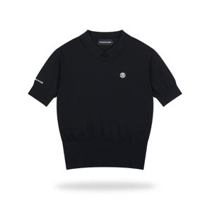 골피아 R32WCS01 레인메이커 여성 크롭 카라 반팔 골프니트