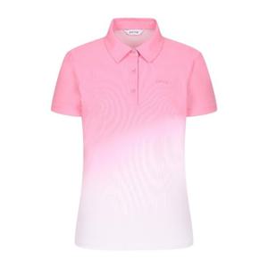 핑골프반팔티 NQC 121E2TO552_PK 여성 그라데이션 카라 반팔 티셔츠