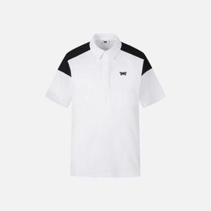 PXG골프반팔티 JQJ PJMPM2236-01 여름 컬러 블록 타공 카라 숏 슬리브 티셔츠