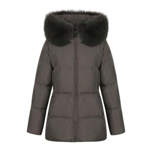 M 핑골프패딩 NQC 121D4JP484_BR 여성 폭스퍼 후드 슬림 덕패딩 점퍼