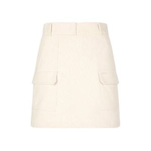 M 핑골프스커트 NQC 121D4PC481_IV 여성 코듀로이 포켓 포인트 큐롯 스커트